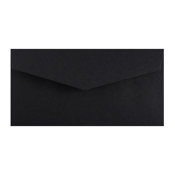 DL Black V Flap Peel & Seal Envelopes [Qty 250] 110 x 220mm - All Colour Envelopes