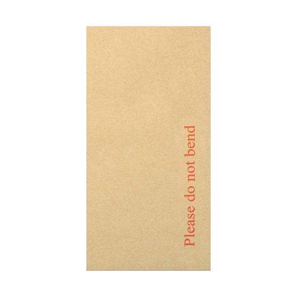 DL Board Back Envelopes - Please Do Not Bend [Qty 125] 110 x 220mm - All Colour Envelopes
