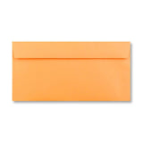 DL Sherbert Orange 120gsm Peel & Seal Envelopes [Qty 500] 110mm x 220mm - All Colour Envelopes