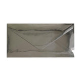 DL Metallic Silver Mirror Finish 120gsm Gummed Envelopes [Qty 50] 110 x 220mm - All Colour Envelopes