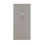 DL Grey Gusset String & Washer Envelopes [Qty 100] 220 x 110 x 25mm - All Colour Envelopes