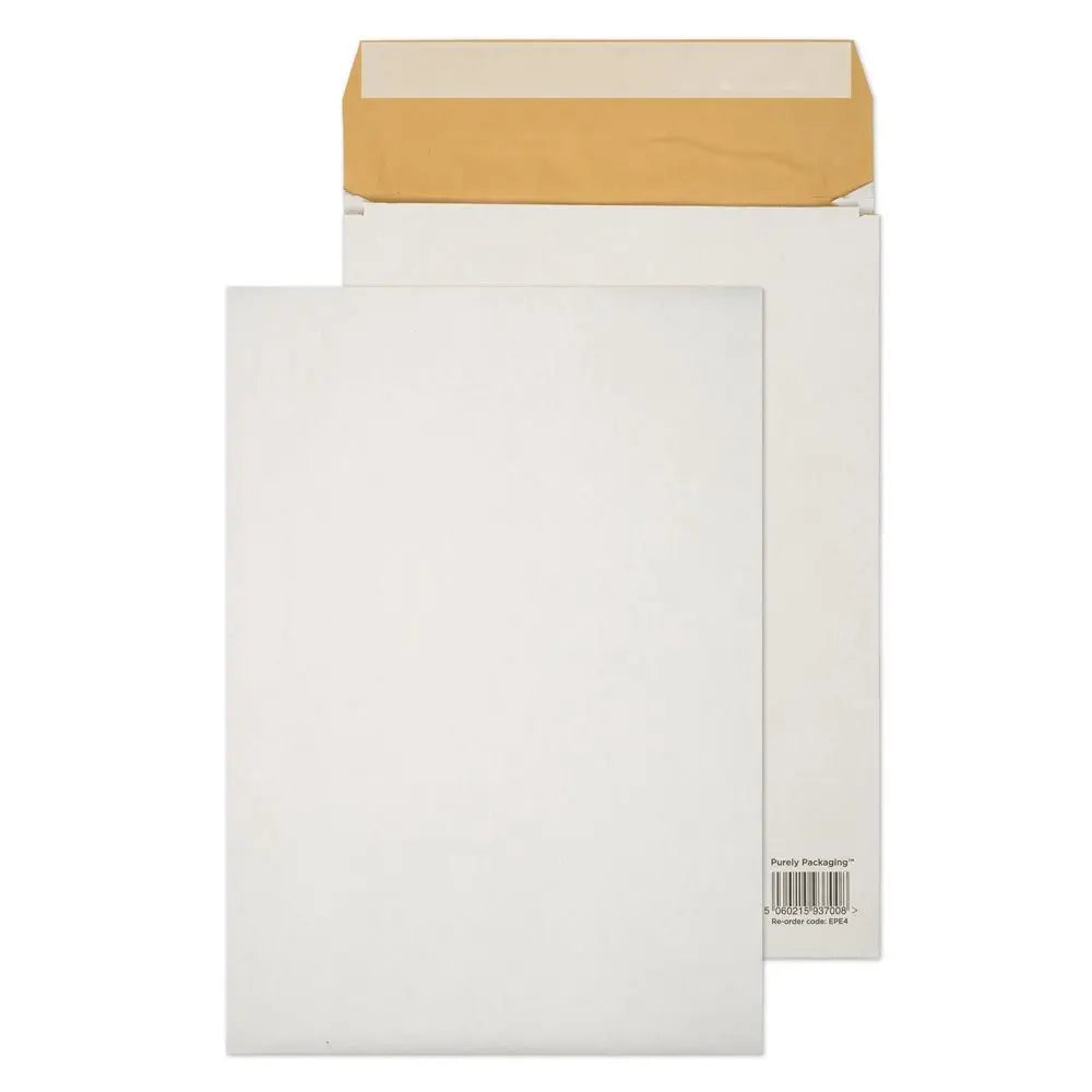 E4 White Eco Padded Gusset 140gsm [Qty 100] 400 x 280 x 50mm - All Colour Envelopes