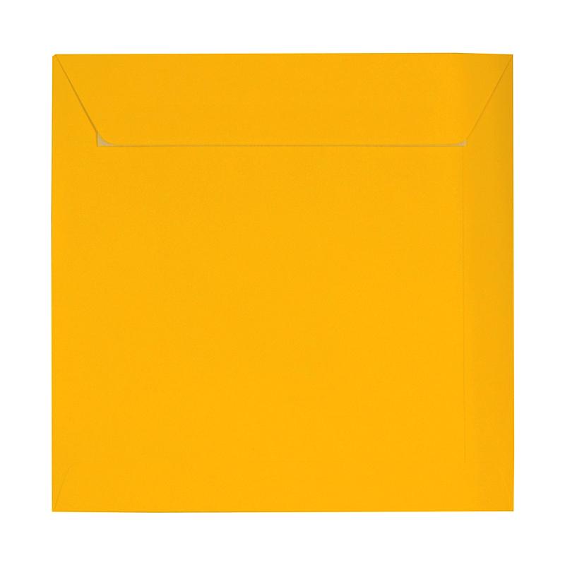 230 x 230 Square Golden Yellow Peel & Seal Envelopes [Qty 250] - All Colour Envelopes