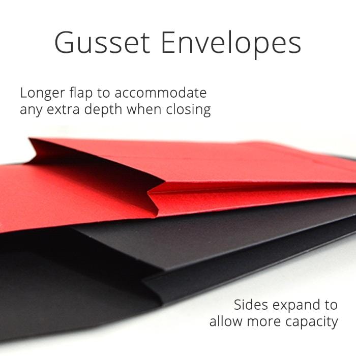 C4 Black Gusset String & Washer Envelopes [Qty 100] 324 x 229 x 25mm - All Colour Envelopes