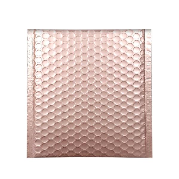 165 x 165 Matt Rose Gold Blush Padded Bubble Envelopes [Qty 100] - All Colour Envelopes