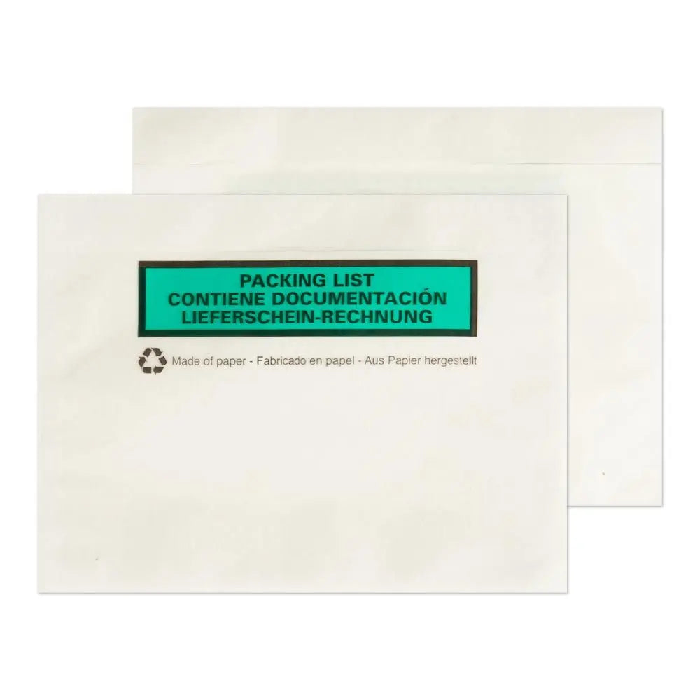C6 Eco Paper Documents Enclosed Wallet [Qty 1000] 168 x 126mm - All Colour Envelopes