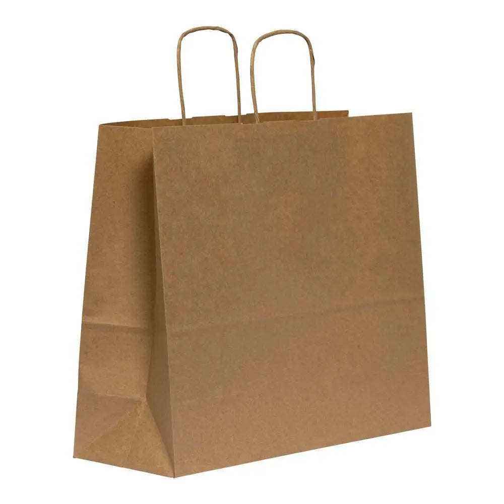 Kraft Brown Twisted Handle Carrier Bag 100gsm [Qty 150] 340 x 120 x 290mm - All Colour Envelopes
