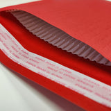 165 x 100mm Red 180gsm Recyclable Corrugated Bags [Qty 200] - All Colour Envelopes