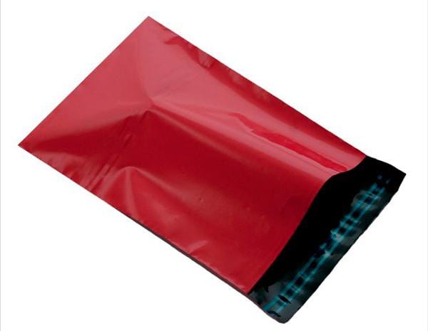 Red Mailing Bags - Poly Packaging Envelopes [Qty 500] 250 x 350mm C4 - A4 - All Colour Envelopes