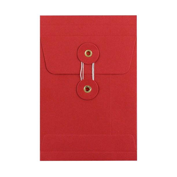 C6 Red Gusset String & Washer Envelopes [Qty 100] 162 x 114 x 25mm - All Colour Envelopes