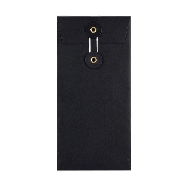 DL Black String & Washer Envelopes [Qty 100] 220 x 110mm - All Colour Envelopes