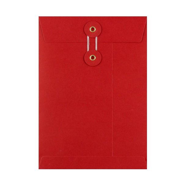 C5 Red String & Washer Envelopes [Qty 100] 229 x 162mm - All Colour Envelopes